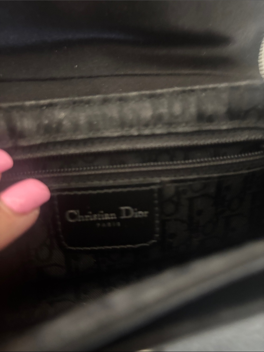Dior Black Crossbody Bag with Silver Chain - Picture 7 of 9